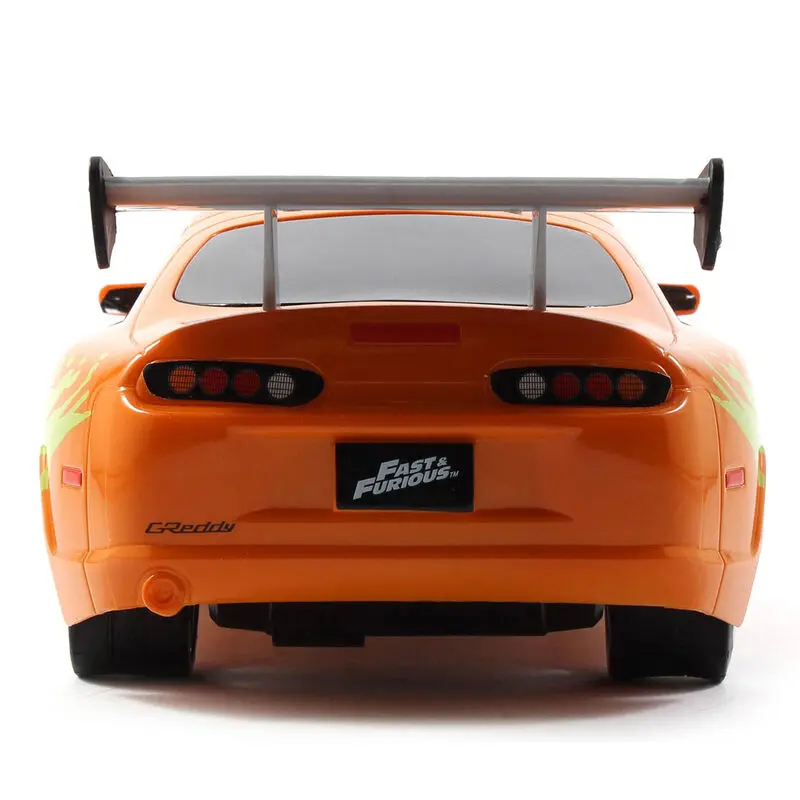 Fast and Furious Toyota Supra orange 1995 távirányítós autó termékfotó