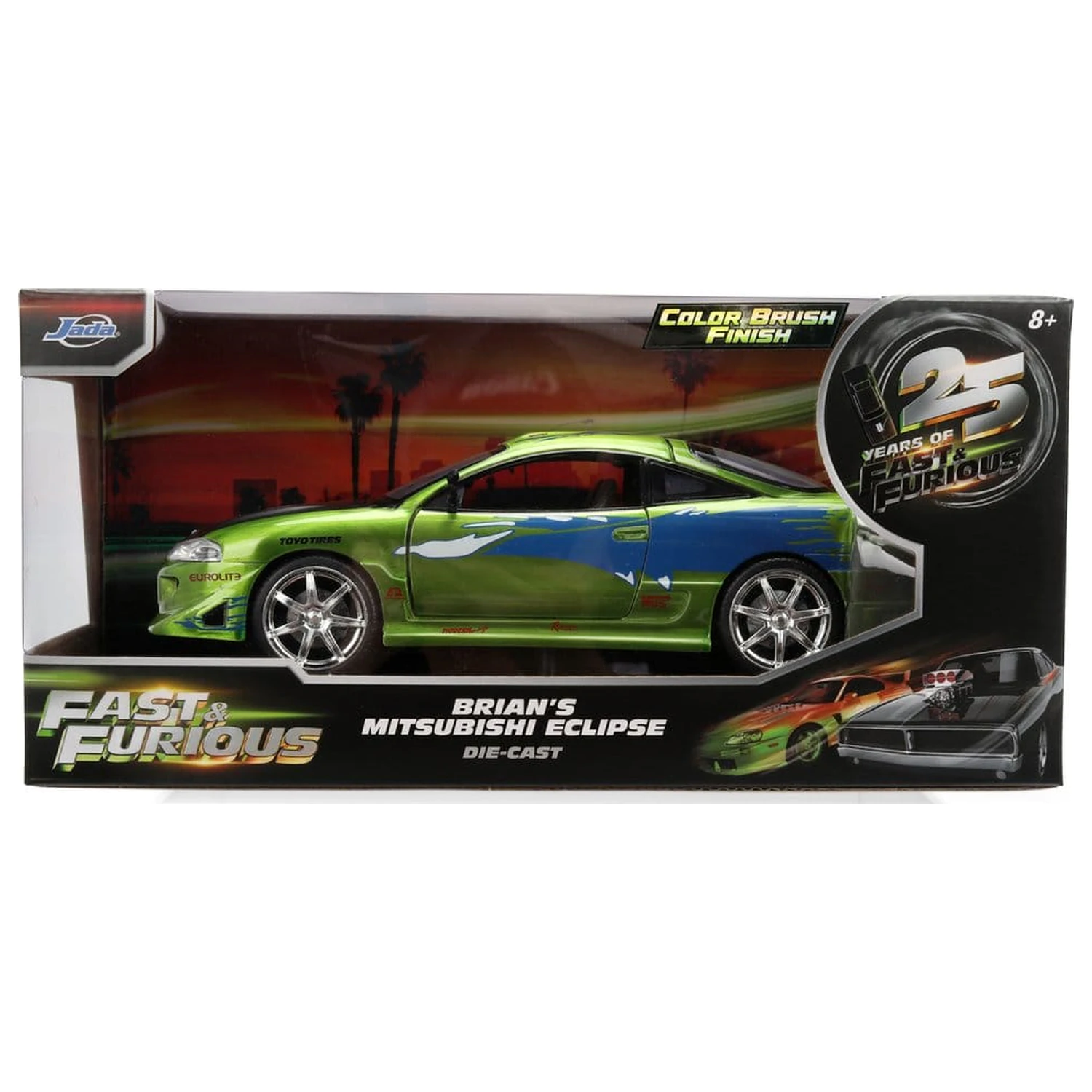 Fast & Furious Diecast jármű 1:24 Anniversary Mitsubishi 19 cm termékfotó