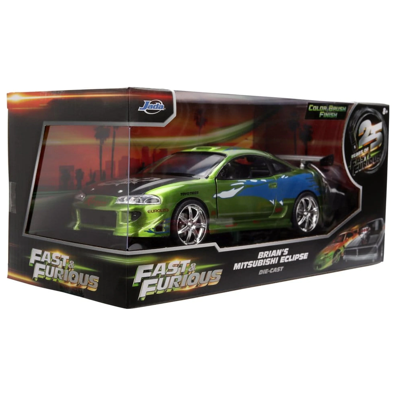 Fast & Furious Diecast jármű 1:24 Anniversary Mitsubishi 19 cm termékfotó