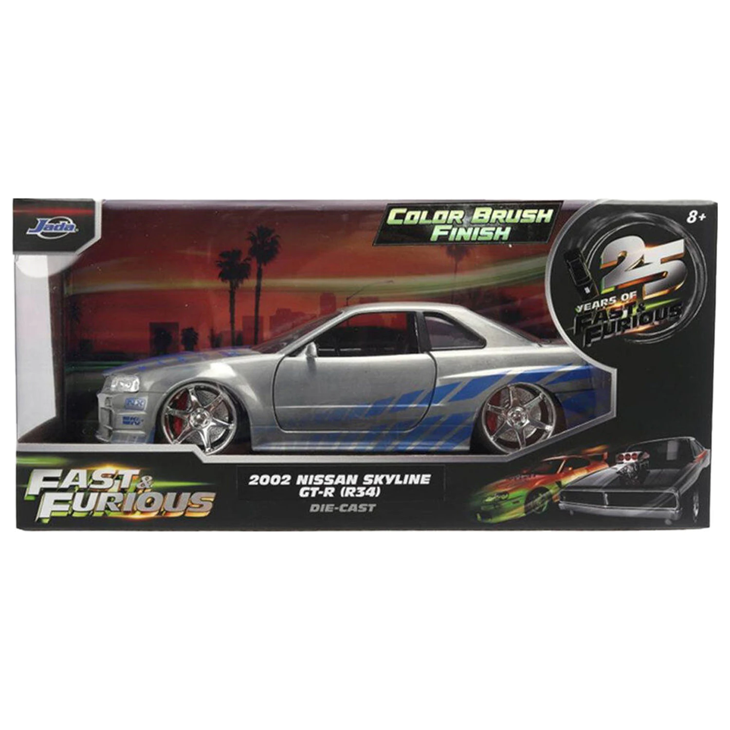Fast & Furious Diecast jármű 1:24 Anniversary Nissan Skyline 19 cm termékfotó
