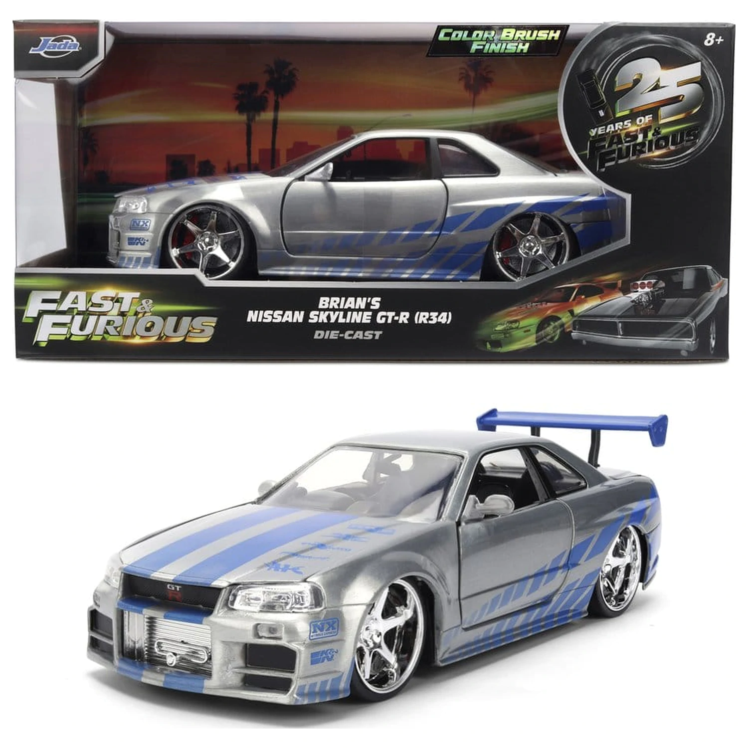 Fast & Furious Diecast jármű 1:24 Anniversary Nissan Skyline 19 cm termékfotó