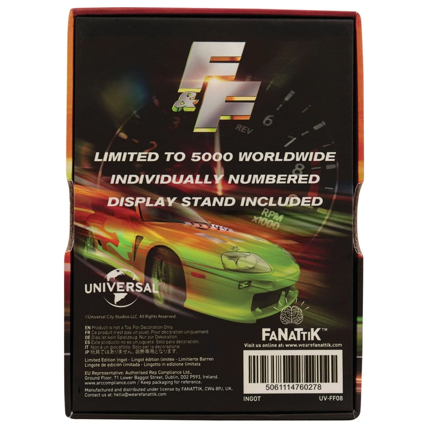 Fast & Furious Ingot Stained Glass Style Metal termékfotó