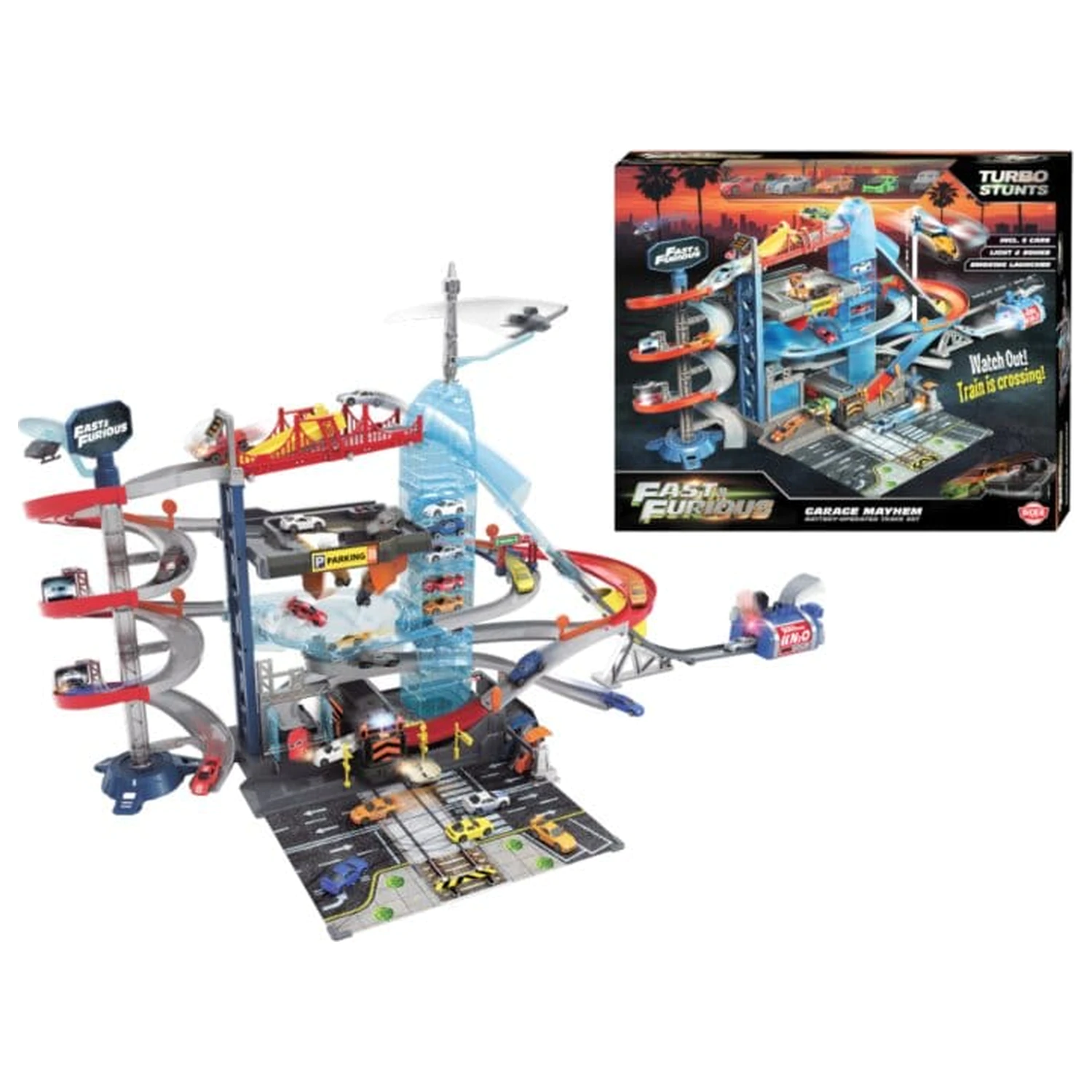 Fast & Furious játékkészlet Garage Mayhem 75 cm termékfotó