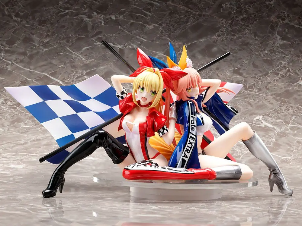 Fate/Extra 1/7 Nero Claudius &amp; Tamamo No Mae Type-Moon Racing Ver. PVC szobor figura 17 cm termékfotó