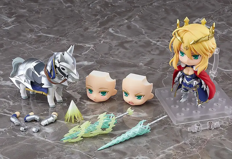 Fate/Grand Order Nendoroid Lancer/Altria Pendragon &amp; Dun Stallion akciófigura 10 cm termékfotó