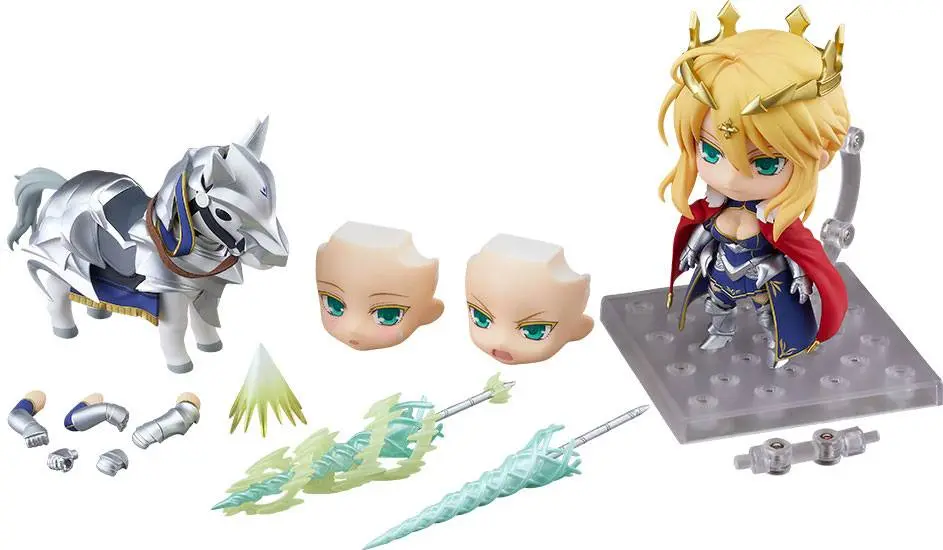 Fate/Grand Order Nendoroid Lancer/Altria Pendragon &amp; Dun Stallion akciófigura 10 cm termékfotó