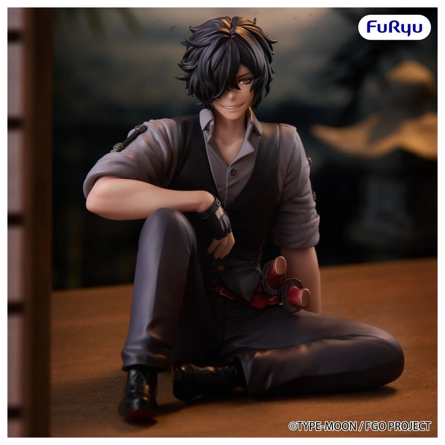 Fate/Grand Order Noodle Stopper PVC figura Assassin Izou Okada Awesome Dapper Suit 9 cm termékfotó