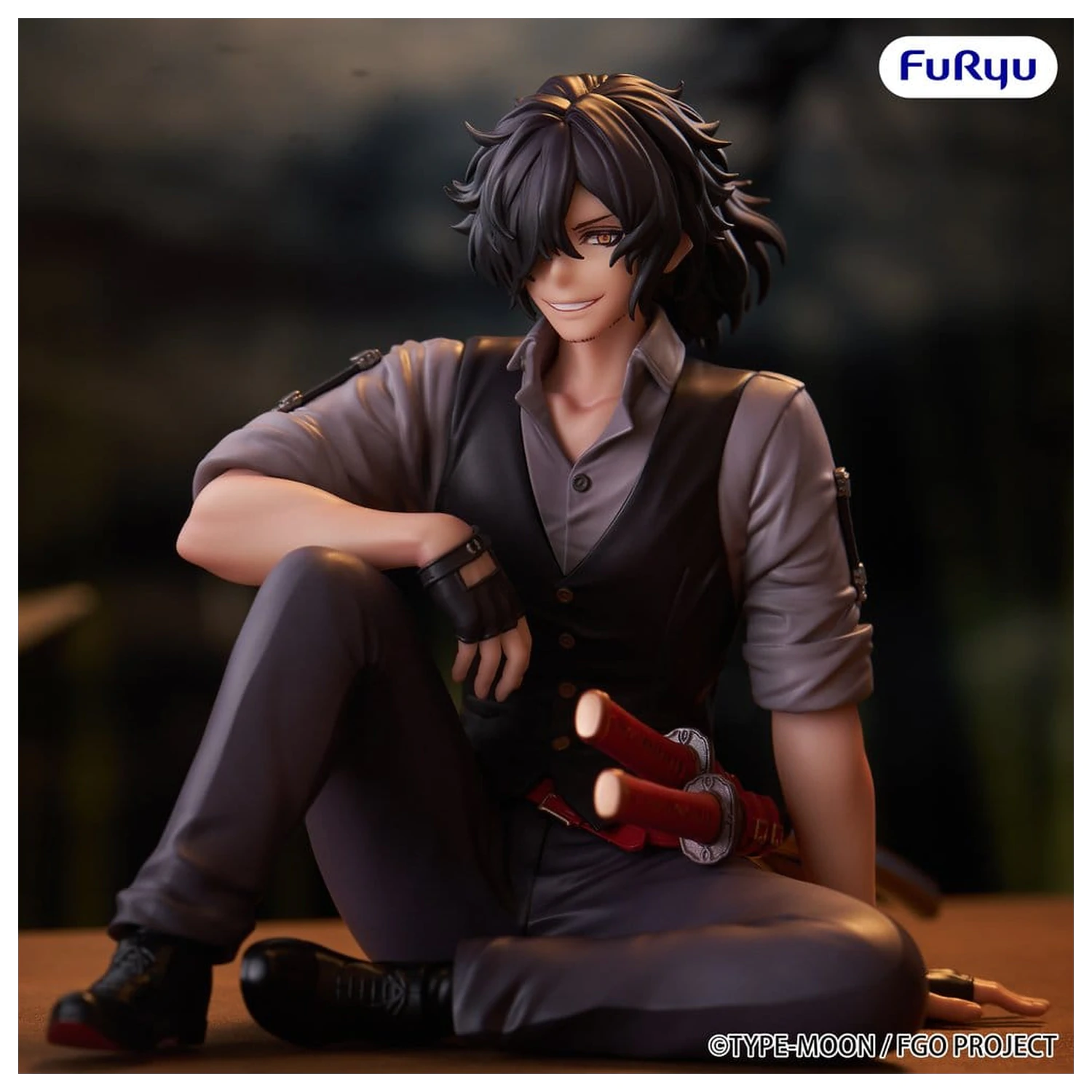 Fate/Grand Order Noodle Stopper PVC figura Assassin Izou Okada Awesome Dapper Suit 9 cm termékfotó