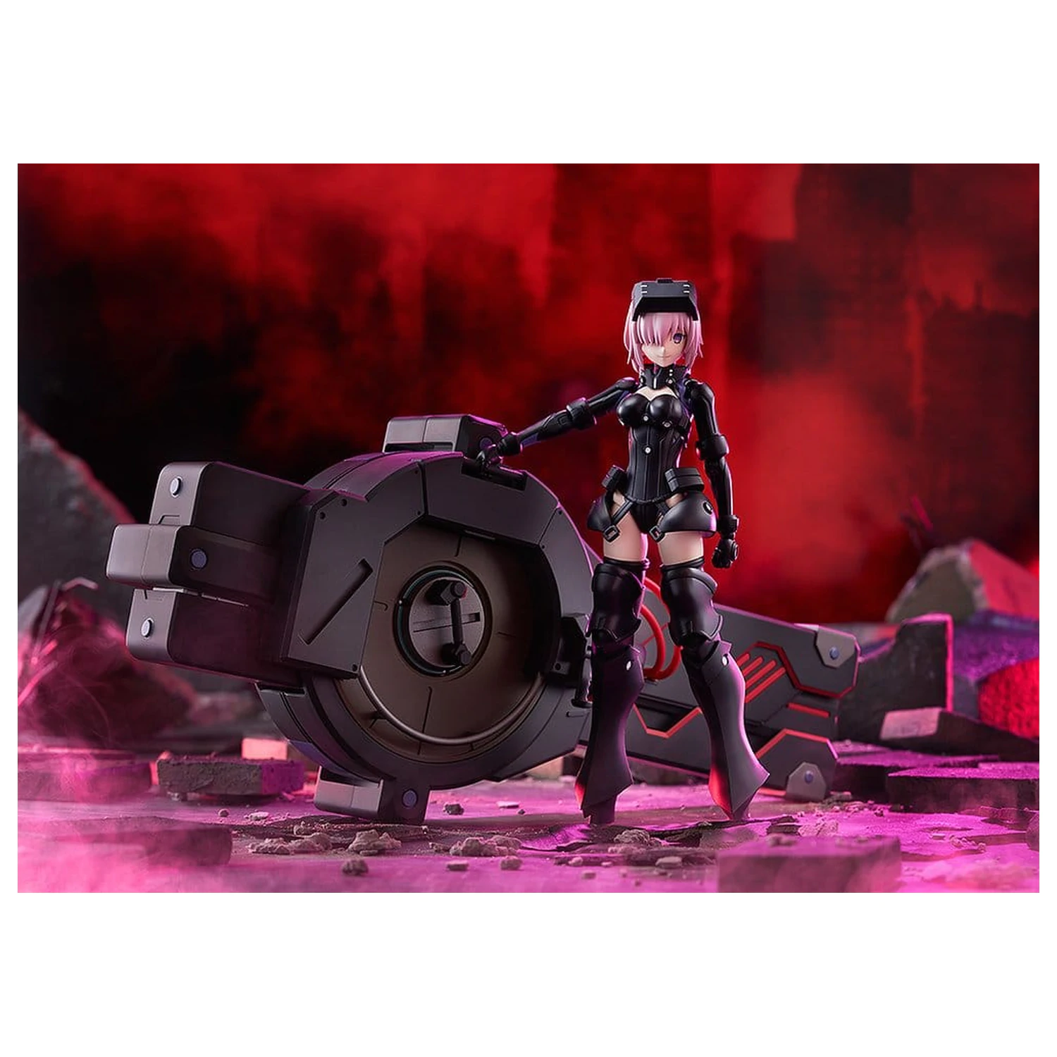 Fate/Grand Order Plamatea Műanyag modell készlet Shielder/Mash Kyrielight (Ortinax) Black Barrel Edition 17 cm termékfotó