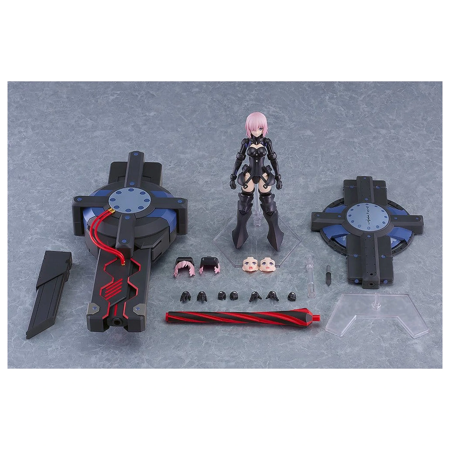 Fate/Grand Order Plamatea Műanyag modell készlet Shielder/Mash Kyrielight (Ortinax) Black Barrel Edition 17 cm termékfotó