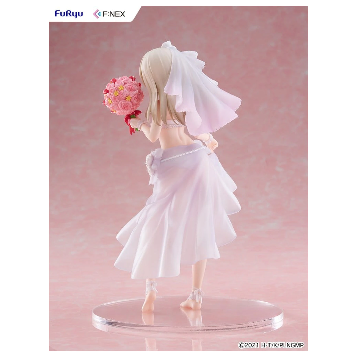 Fate/kaleid liner Prisma Illya: Licht - The Nameless Girl F:NEX 1/7 Illyasviel von Einzbern Wedding Swimsuit Ver. PVC figura 21 cm termékfotó