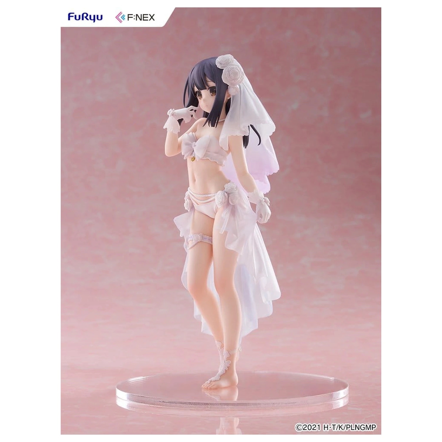 Fate/kaleid liner Prisma Illya: Licht - The Nameless Girl F:NEX PVC figura 1/7 Miyu Edelfelt Wedding Swimsuit Ver. 21 cm termékfotó