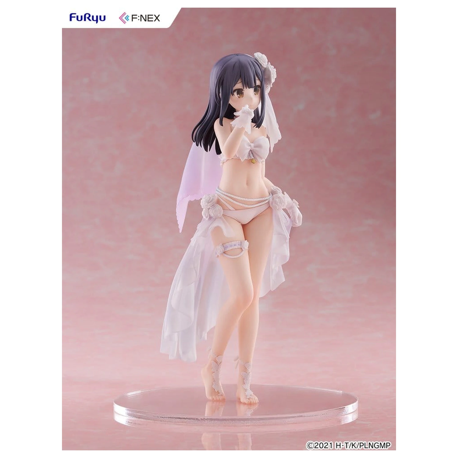 Fate/kaleid liner Prisma Illya: Licht - The Nameless Girl F:NEX PVC figura 1/7 Miyu Edelfelt Wedding Swimsuit Ver. 21 cm termékfotó