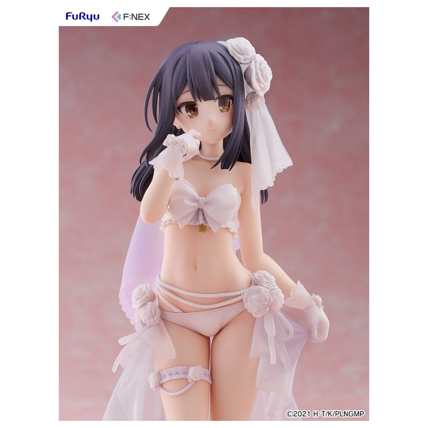 Fate/kaleid liner Prisma Illya: Licht - The Nameless Girl F:NEX PVC figura 1/7 Miyu Edelfelt Wedding Swimsuit Ver. 21 cm termékfotó
