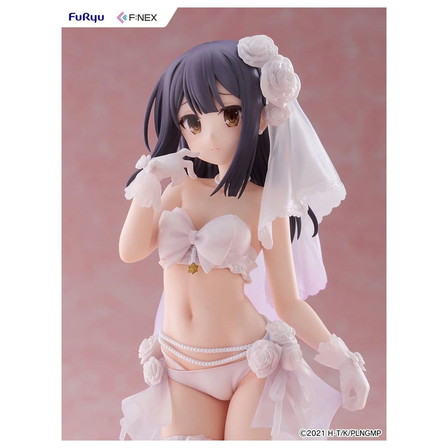 Fate/kaleid liner Prisma Illya: Licht - The Nameless Girl F:NEX PVC figura 1/7 Miyu Edelfelt Wedding Swimsuit Ver. 21 cm termékfotó