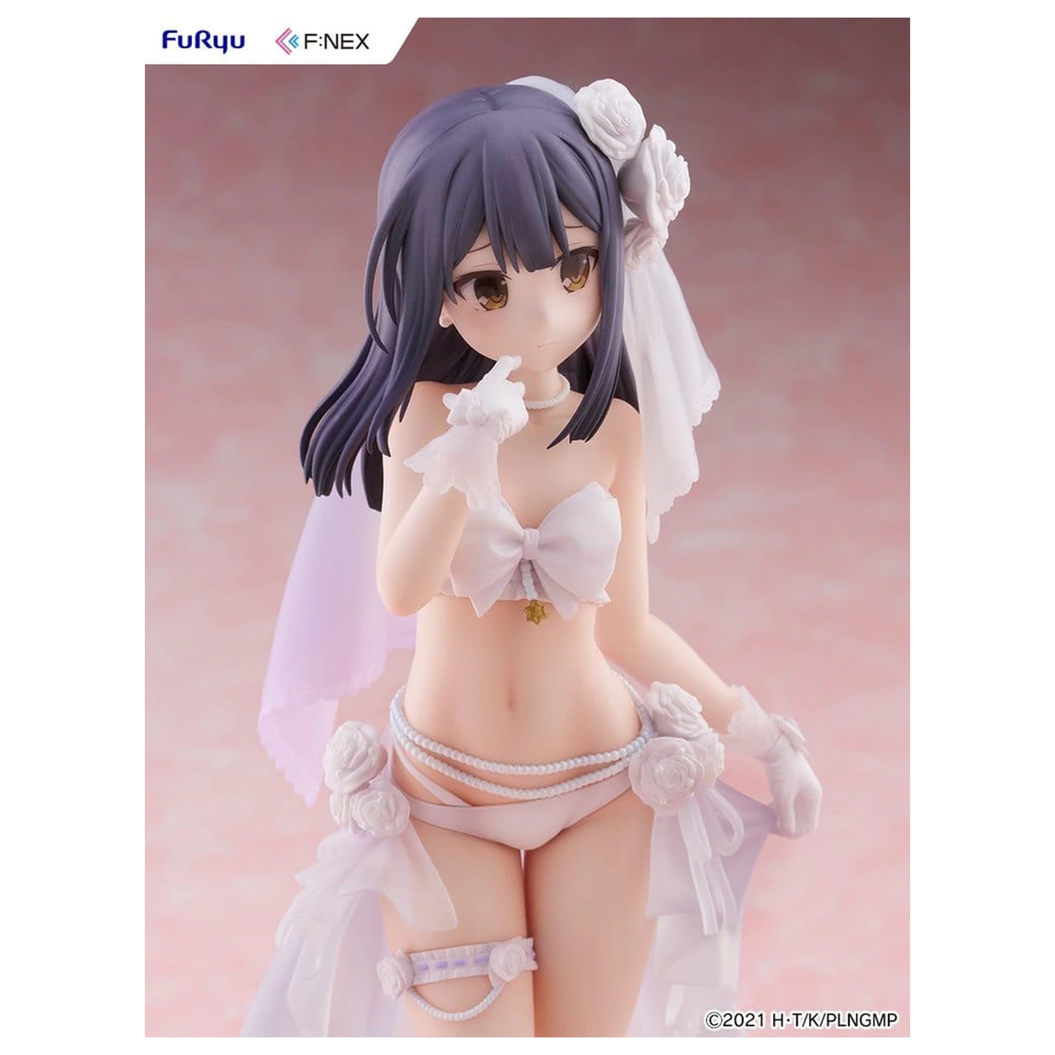 Fate/kaleid liner Prisma Illya: Licht - The Nameless Girl F:NEX PVC figura 1/7 Miyu Edelfelt Wedding Swimsuit Ver. 21 cm termékfotó