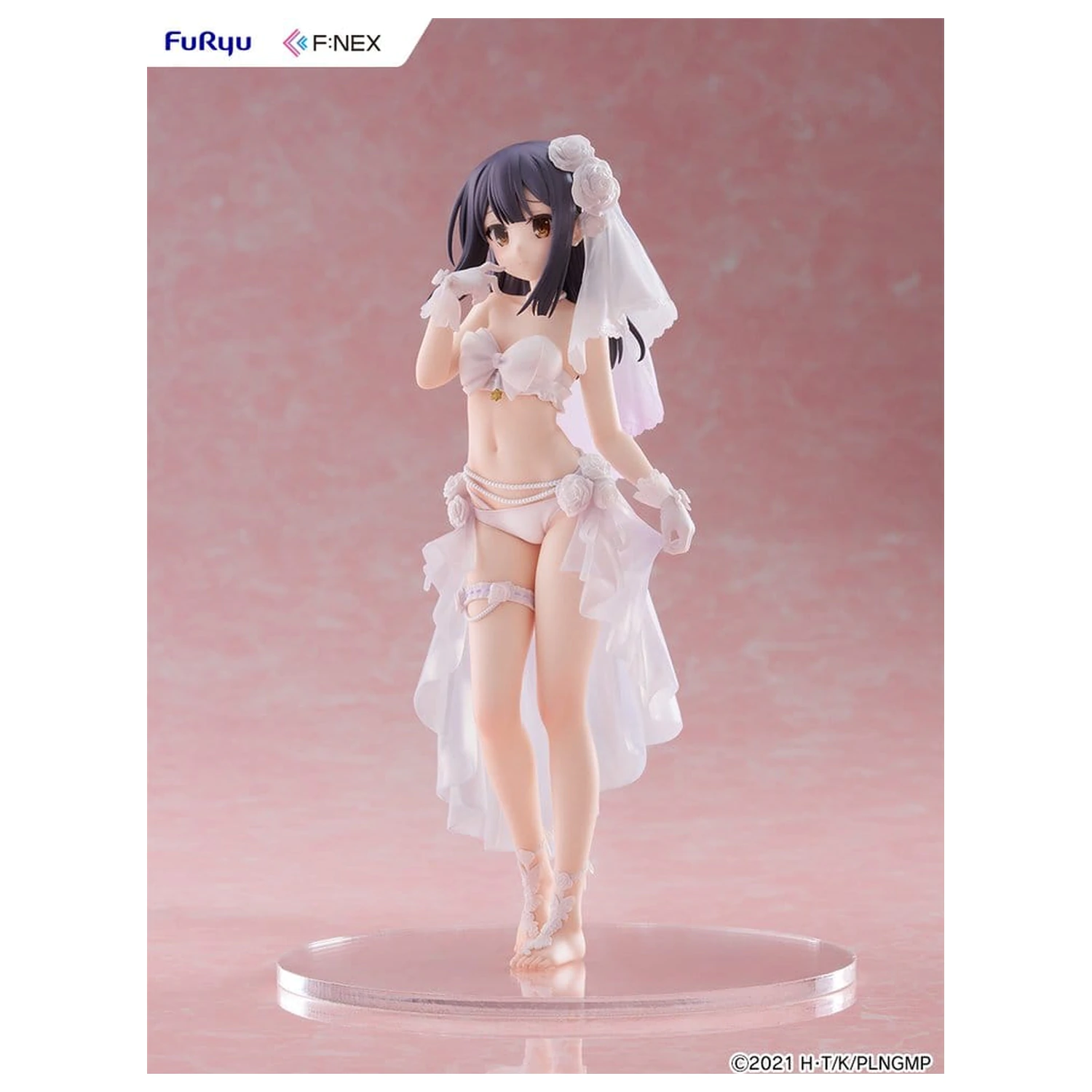 Fate/kaleid liner Prisma Illya: Licht - The Nameless Girl F:NEX PVC figura 1/7 Miyu Edelfelt Wedding Swimsuit Ver. 21 cm termékfotó
