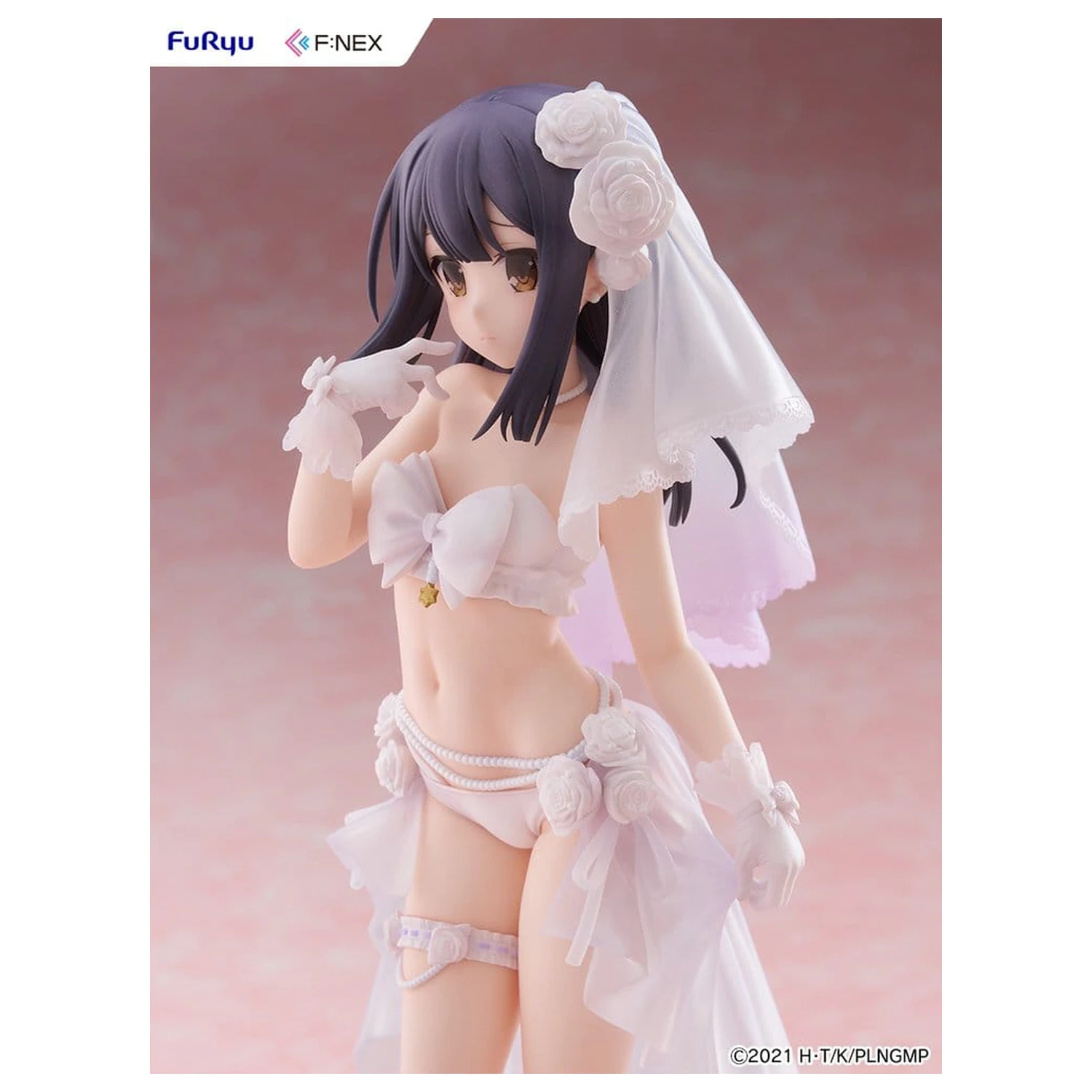 Fate/kaleid liner Prisma Illya: Licht - The Nameless Girl F:NEX PVC figura 1/7 Miyu Edelfelt Wedding Swimsuit Ver. 21 cm termékfotó