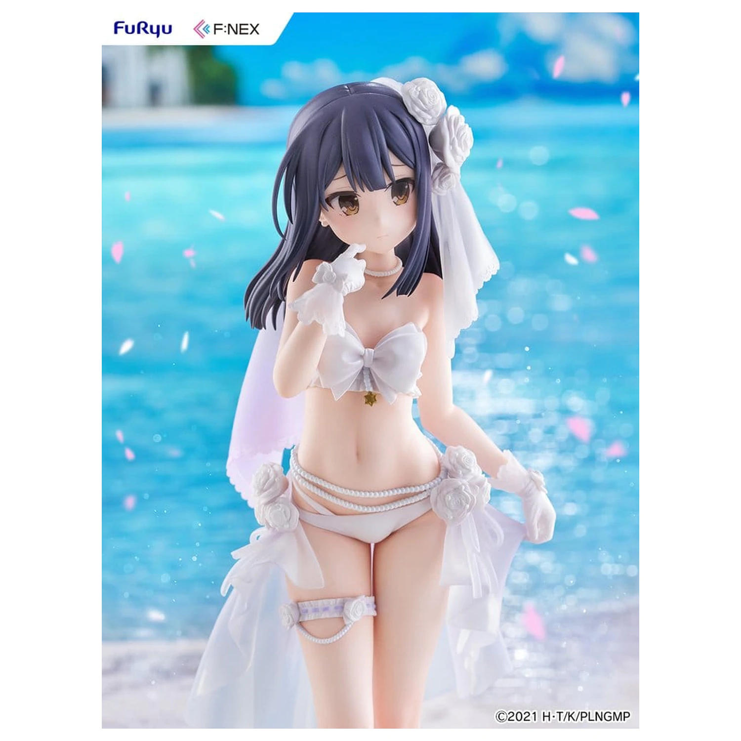 Fate/kaleid liner Prisma Illya: Licht - The Nameless Girl F:NEX PVC figura 1/7 Miyu Edelfelt Wedding Swimsuit Ver. 21 cm termékfotó