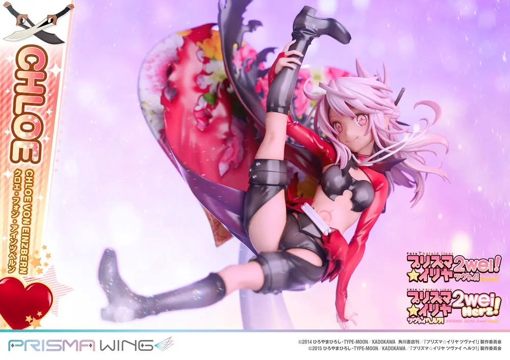 Fate/kaleid liner Prisma Illya Prisma Wing 1/7 Chloe von Einzbern PVC szobor figura 20 cm termékfotó