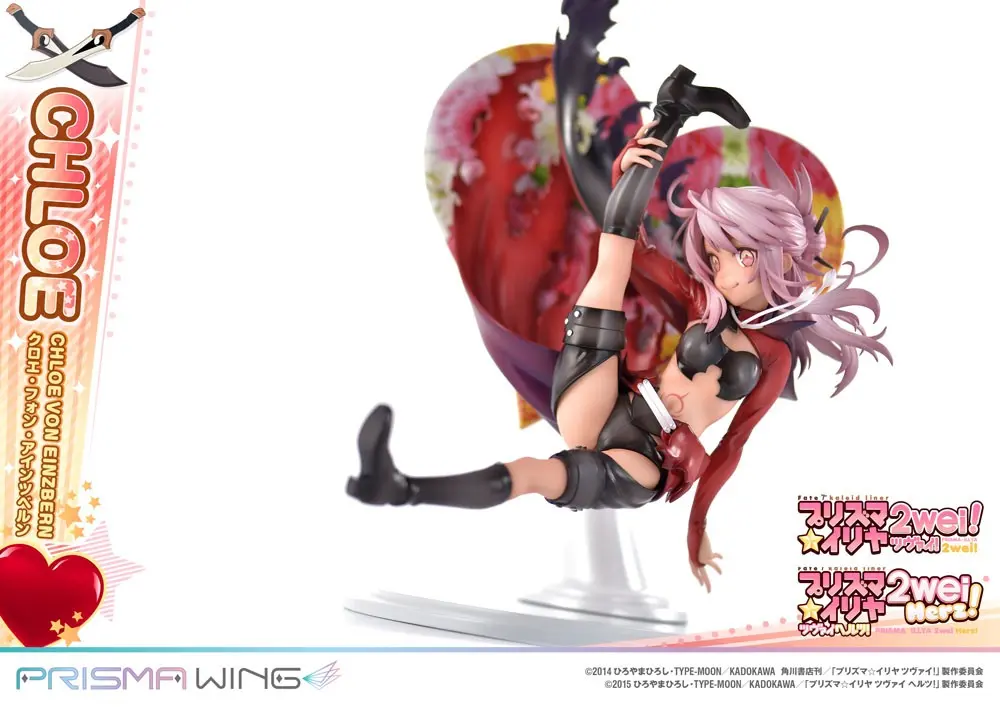 Fate/kaleid liner Prisma Illya Prisma Wing 1/7 Chloe von Einzbern PVC szobor figura 20 cm termékfotó