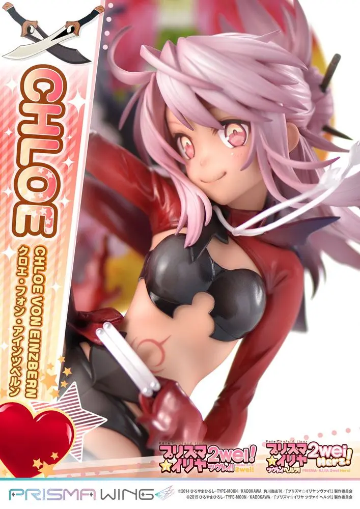 Fate/kaleid liner Prisma Illya Prisma Wing 1/7 Chloe von Einzbern PVC szobor figura 20 cm termékfotó