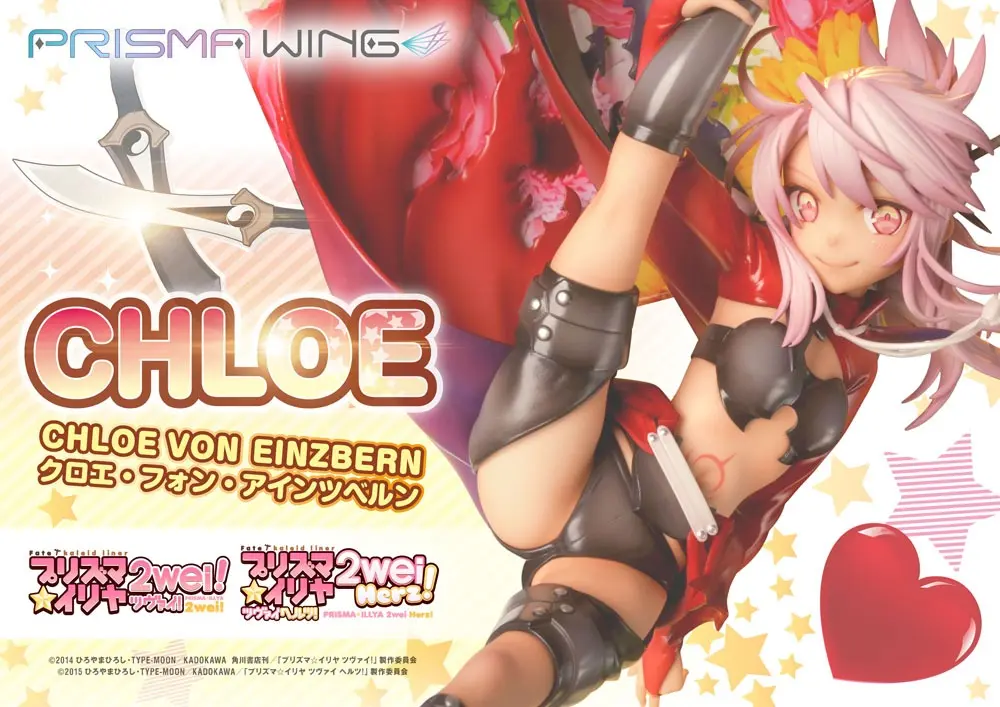 Fate/kaleid liner Prisma Illya Prisma Wing 1/7 Chloe von Einzbern PVC szobor figura 20 cm termékfotó