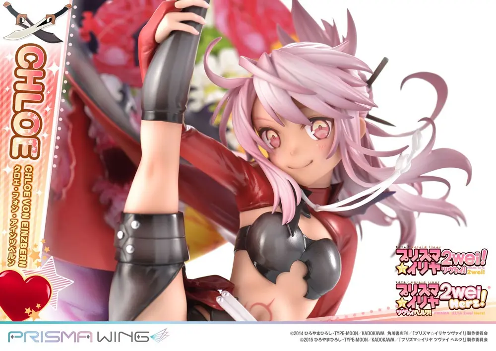 Fate/kaleid liner Prisma Illya Prisma Wing 1/7 Chloe von Einzbern PVC szobor figura 20 cm termékfotó