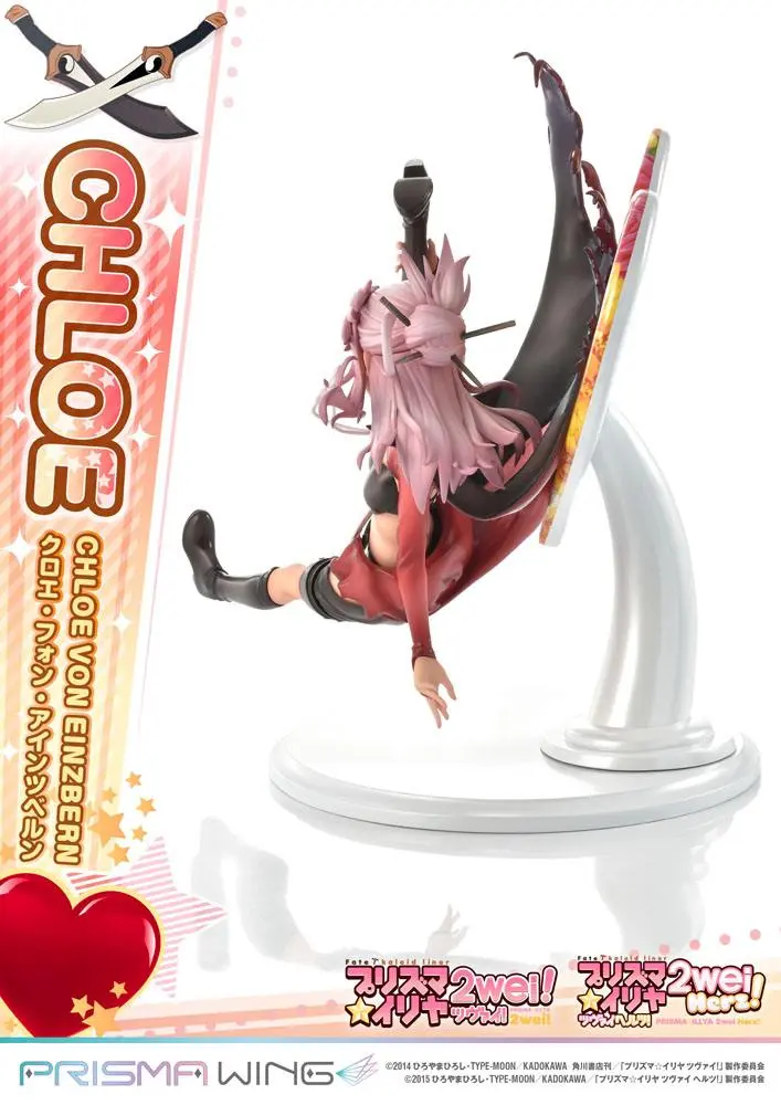 Fate/kaleid liner Prisma Illya Prisma Wing 1/7 Chloe von Einzbern PVC szobor figura 20 cm termékfotó