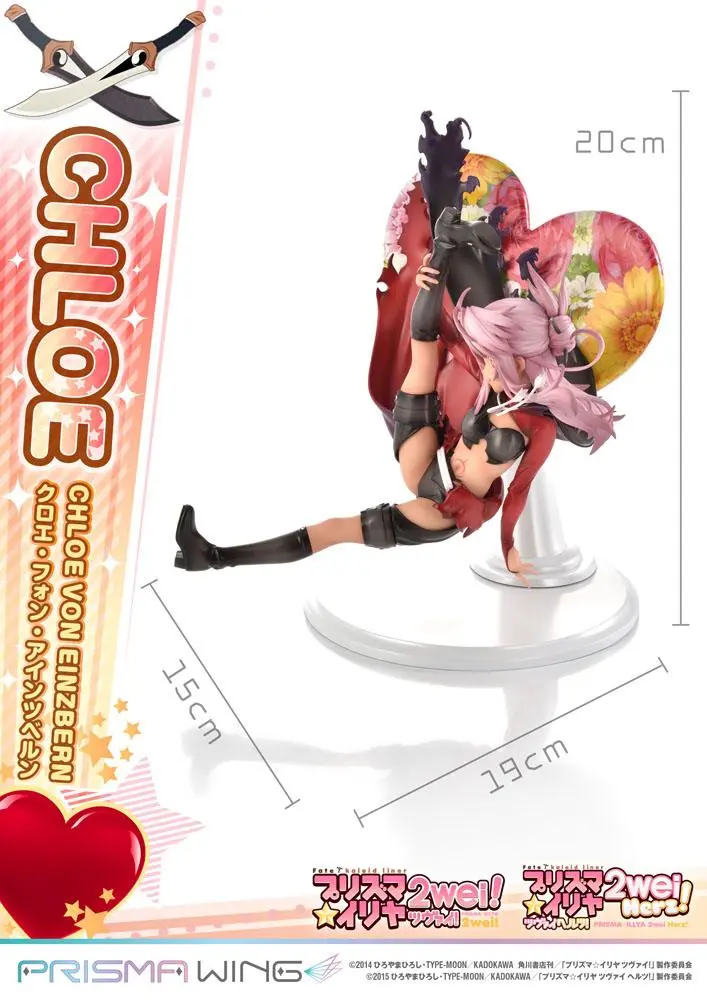 Fate/kaleid liner Prisma Illya Prisma Wing 1/7 Chloe von Einzbern PVC szobor figura 20 cm termékfotó