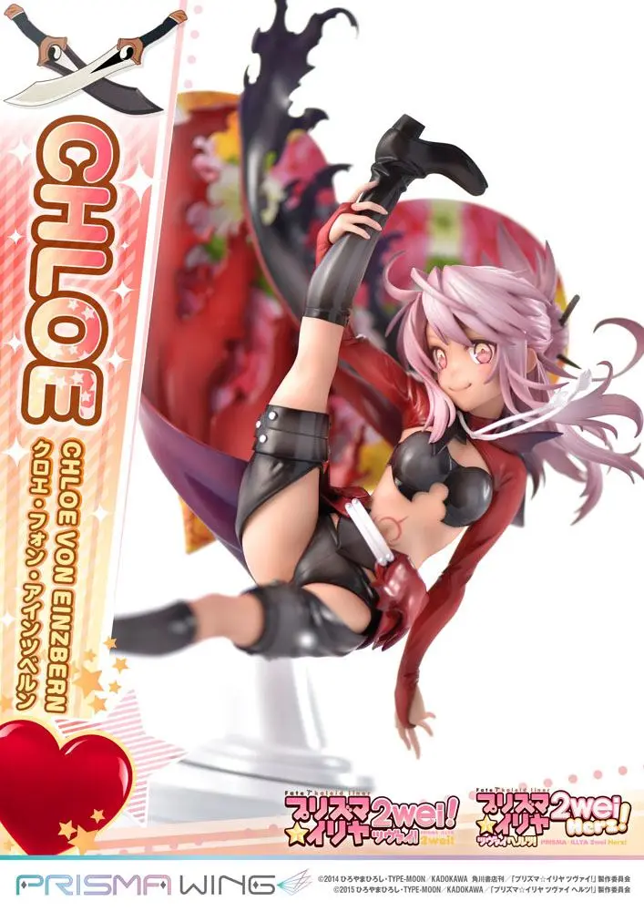 Fate/kaleid liner Prisma Illya Prisma Wing 1/7 Chloe von Einzbern PVC szobor figura 20 cm termékfotó