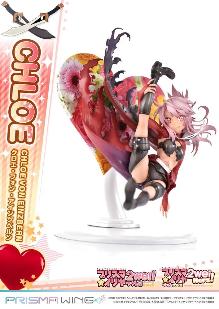 Fate/kaleid liner Prisma Illya Prisma Wing 1/7 Chloe von Einzbern PVC szobor figura 20 cm termékfotó