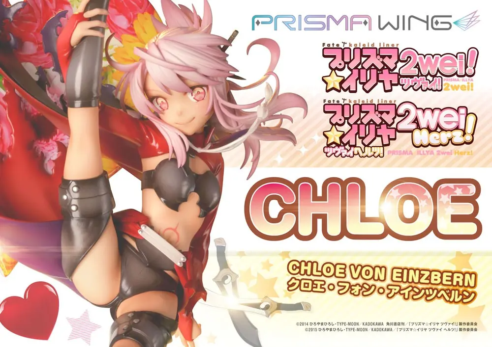 Fate/kaleid liner Prisma Illya Prisma Wing 1/7 Chloe von Einzbern PVC szobor figura 20 cm termékfotó