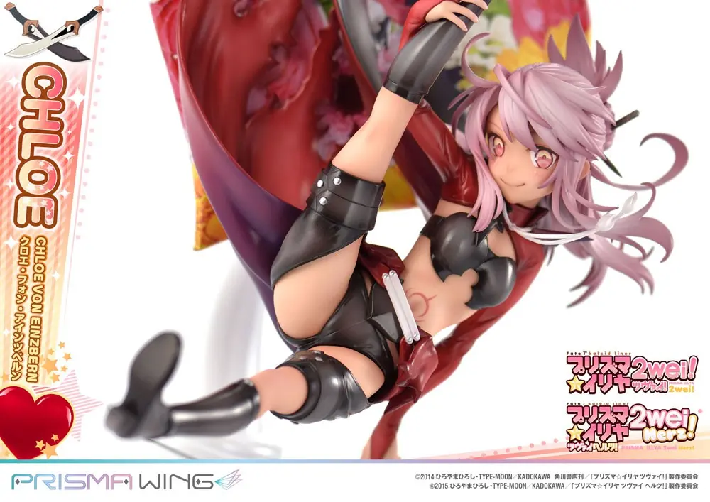 Fate/kaleid liner Prisma Illya Prisma Wing 1/7 Chloe von Einzbern PVC szobor figura 20 cm termékfotó