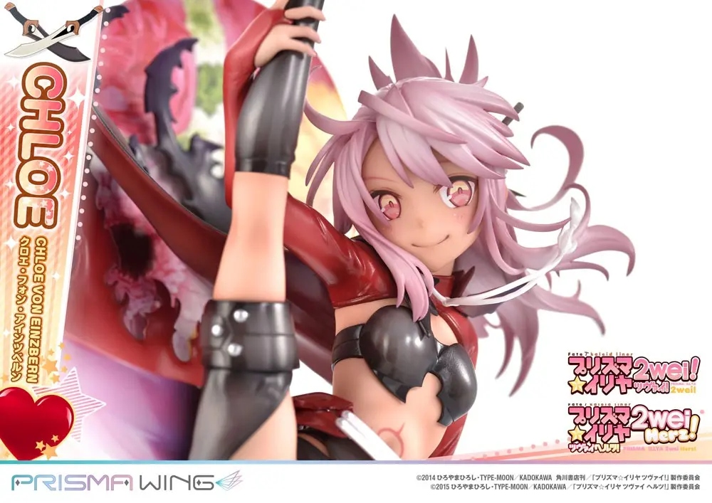 Fate/kaleid liner Prisma Illya Prisma Wing 1/7 Chloe von Einzbern PVC szobor figura 20 cm termékfotó