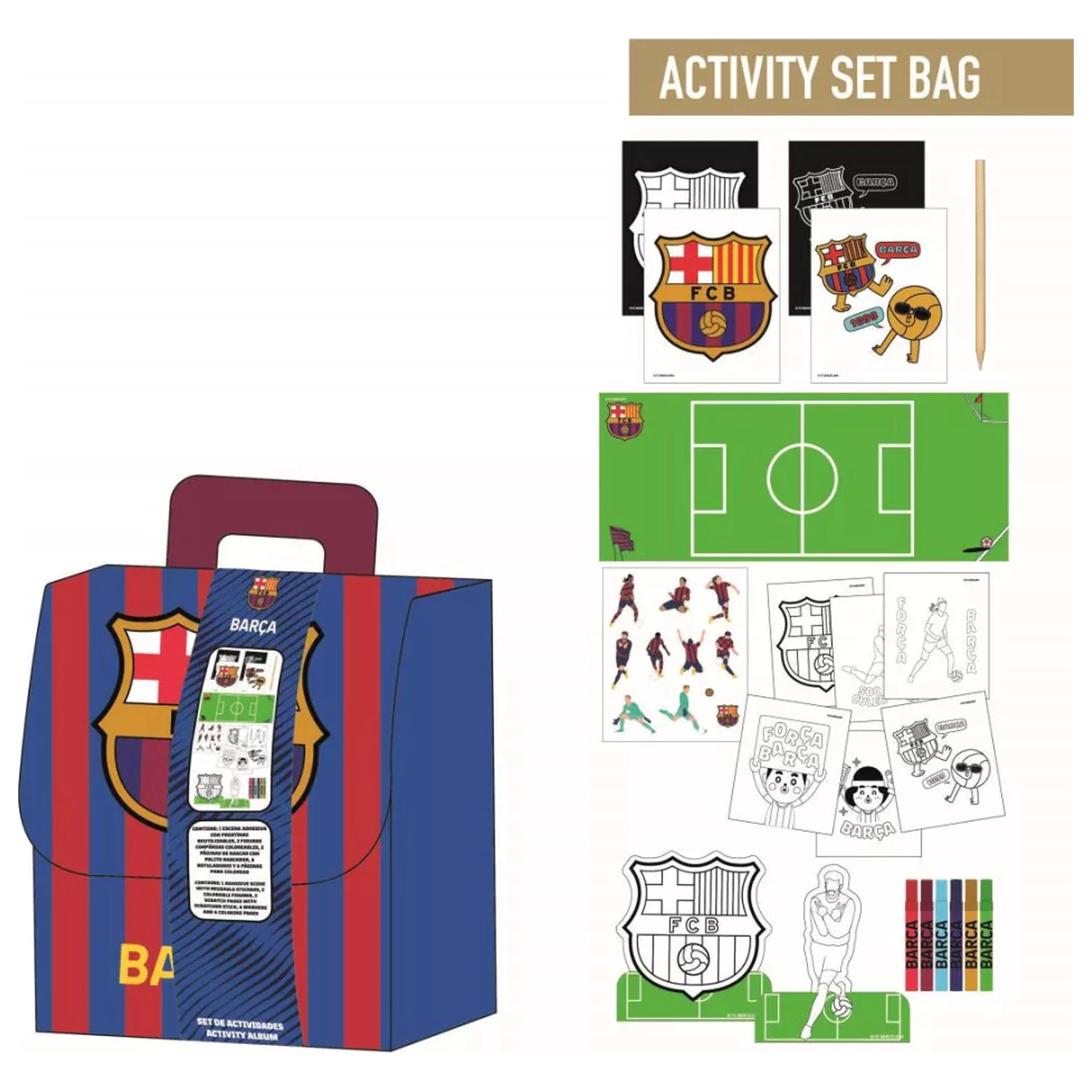 FC Barcelona Backpack színező és activity album termékfotó