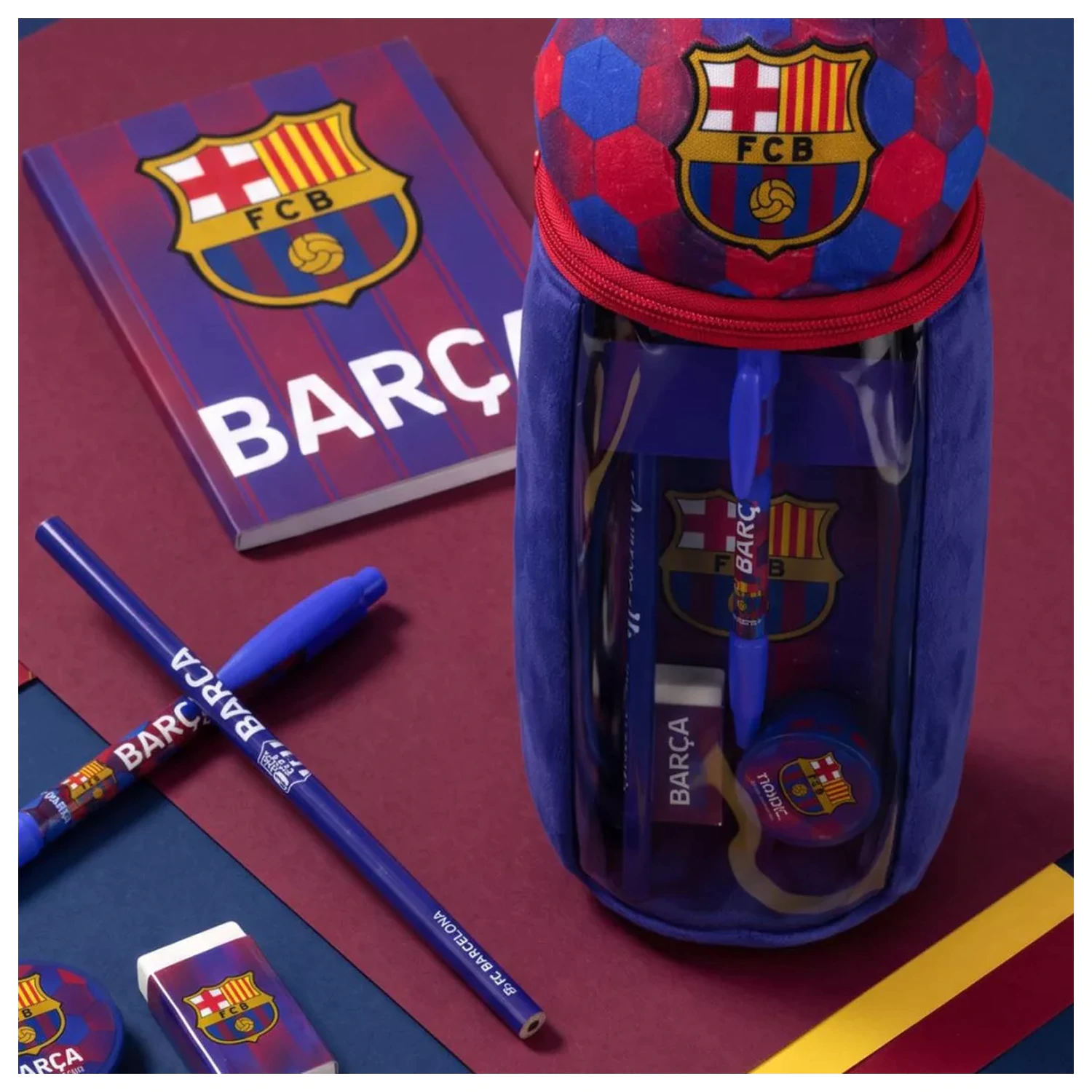 FC Barcelona Barca plüss töltött tolltartó termékfotó