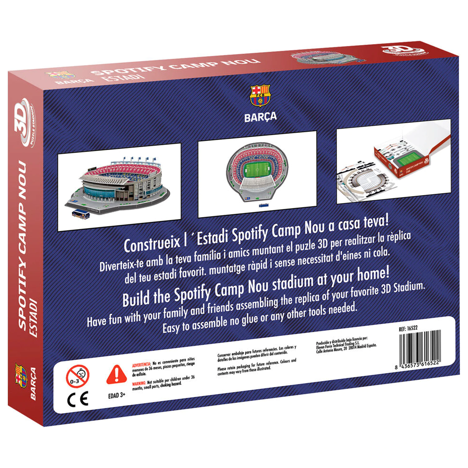 FC Barcelona Camp Nou Stadium 3D puzzle 98db-os termékfotó
