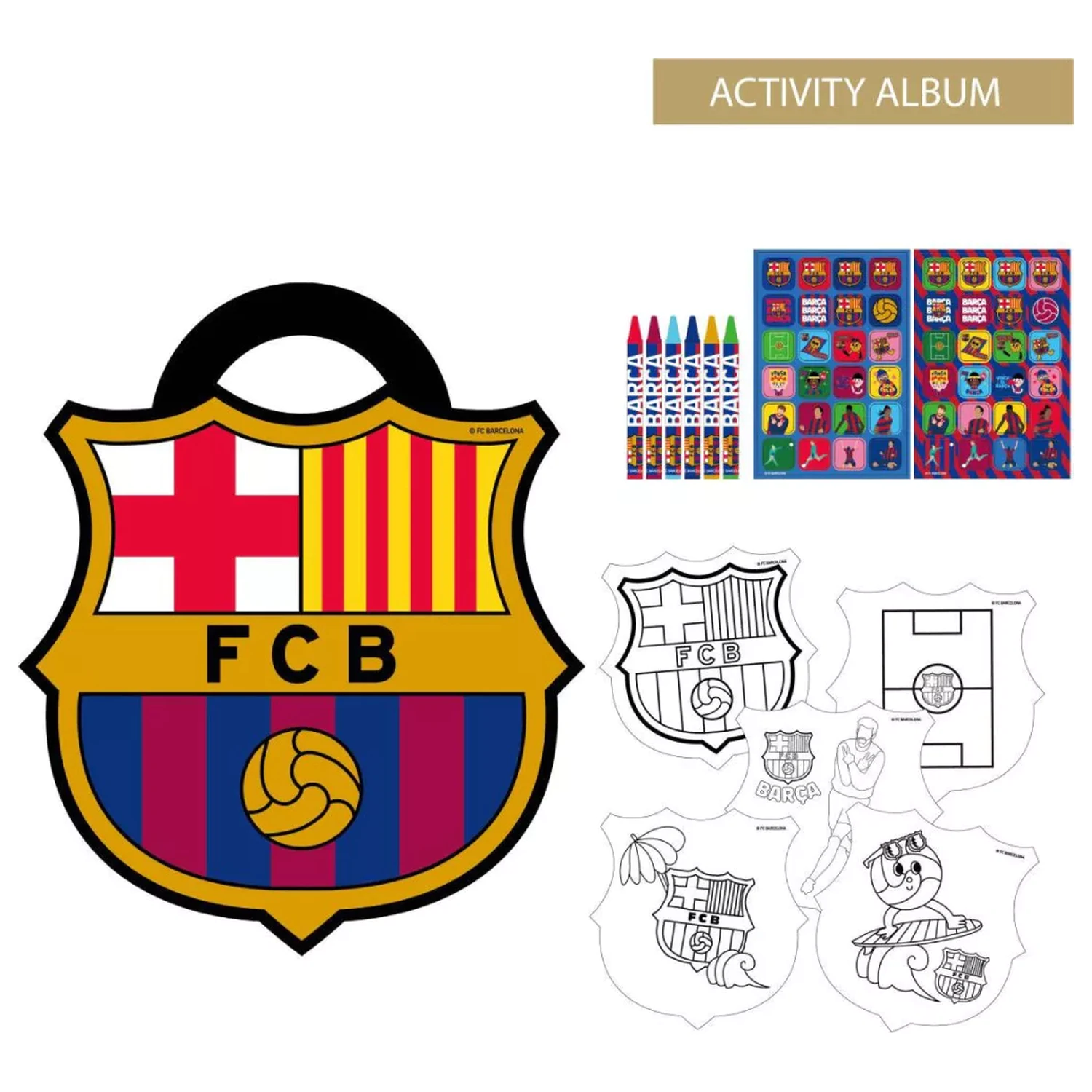 FC Barcelona Crest színező, activity szett termékfotó