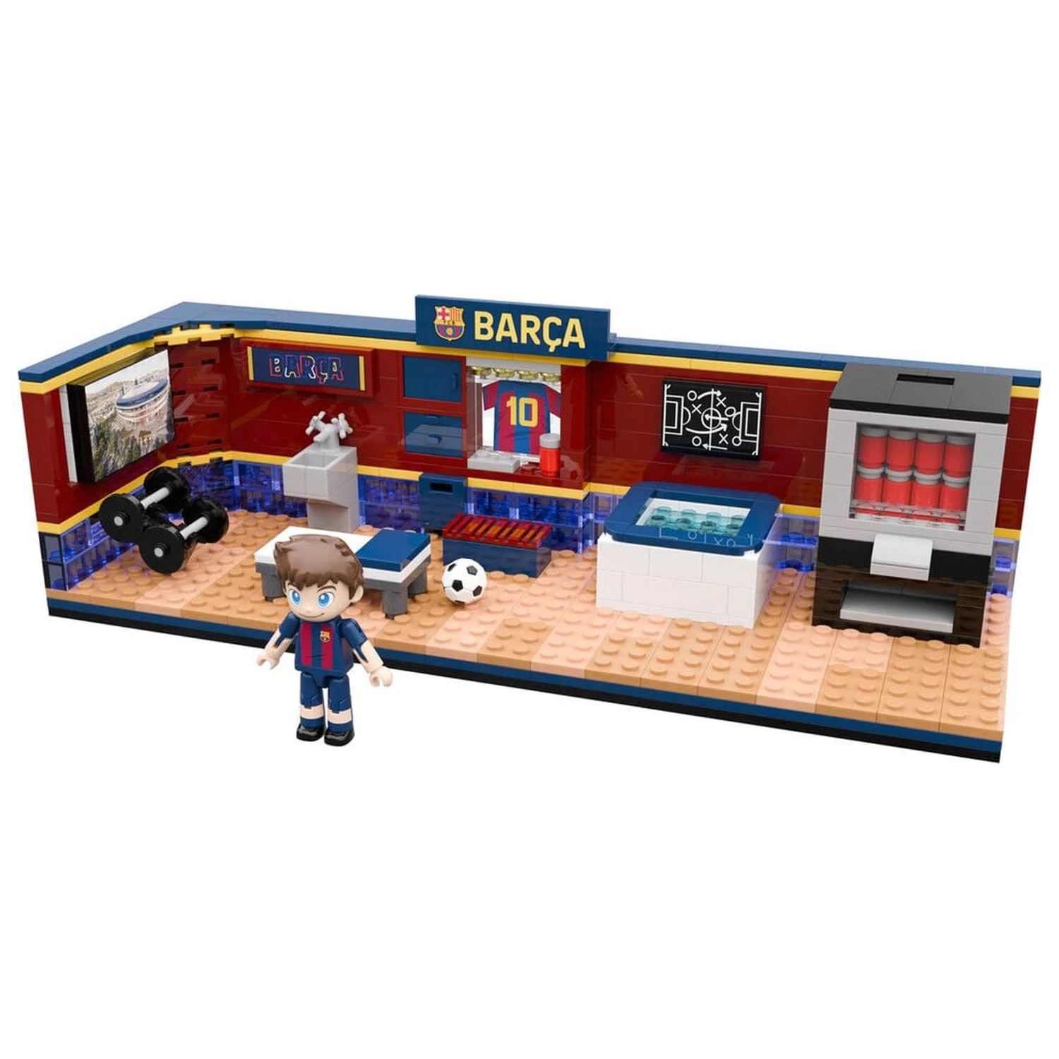 FC Barcelona dressing room set with figura játékszett 439db-os termékfotó