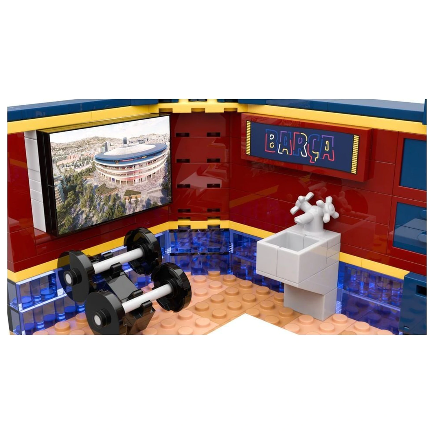 FC Barcelona dressing room set with figura játékszett 439db-os termékfotó