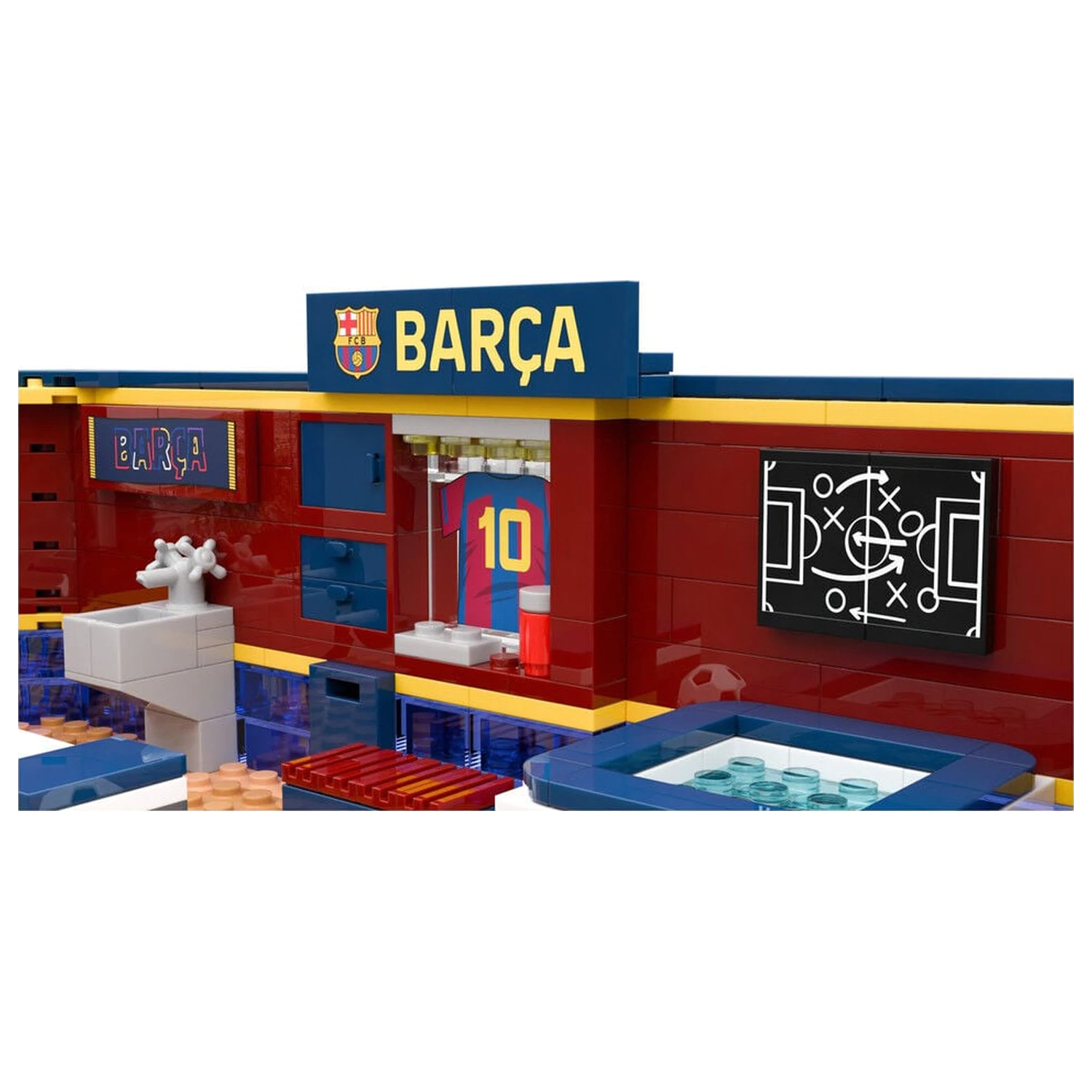 FC Barcelona dressing room set with figura játékszett 439db-os termékfotó