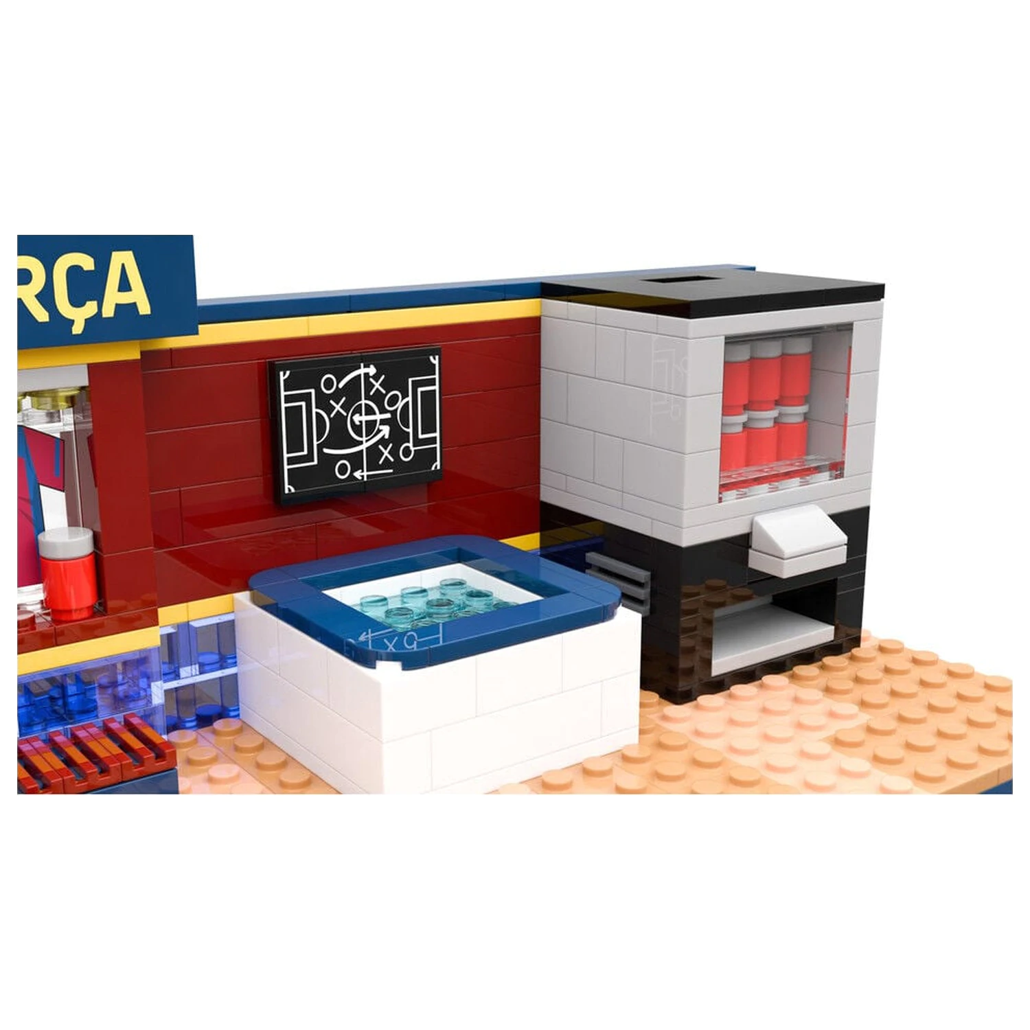FC Barcelona dressing room set with figura játékszett 439db-os termékfotó