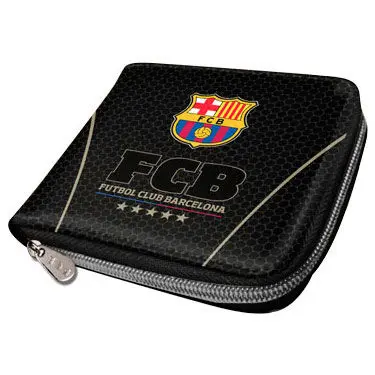 FC Barcelona fekete zipper pénztárca termékfotó