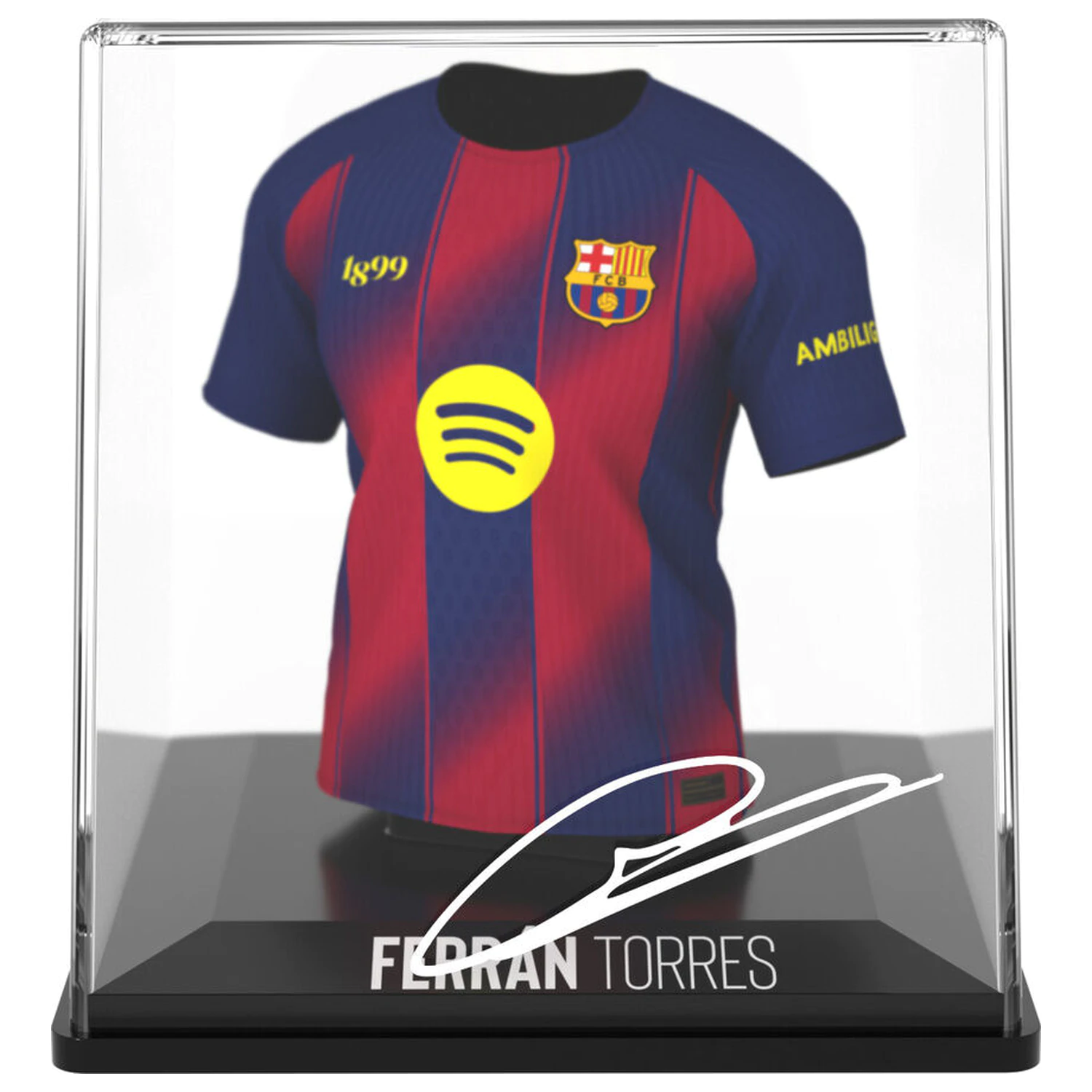 FC Barcelona Ferrán Torres mini póló figura termékfotó
