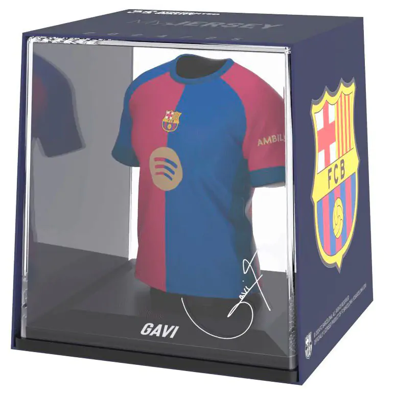FC Barcelona Gavi mini póló figura termékfotó