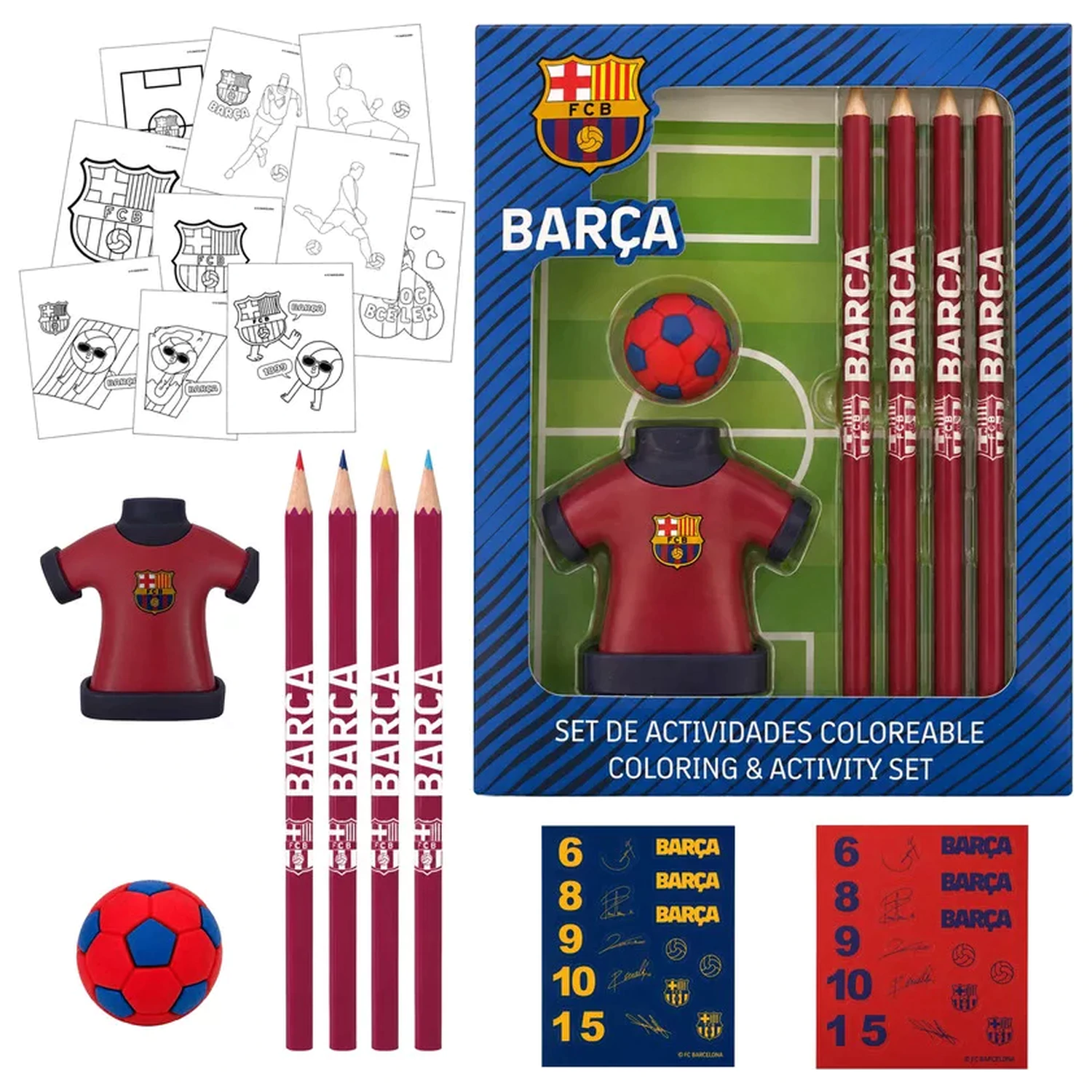 FC Barcelona Jersey írószer szett termékfotó