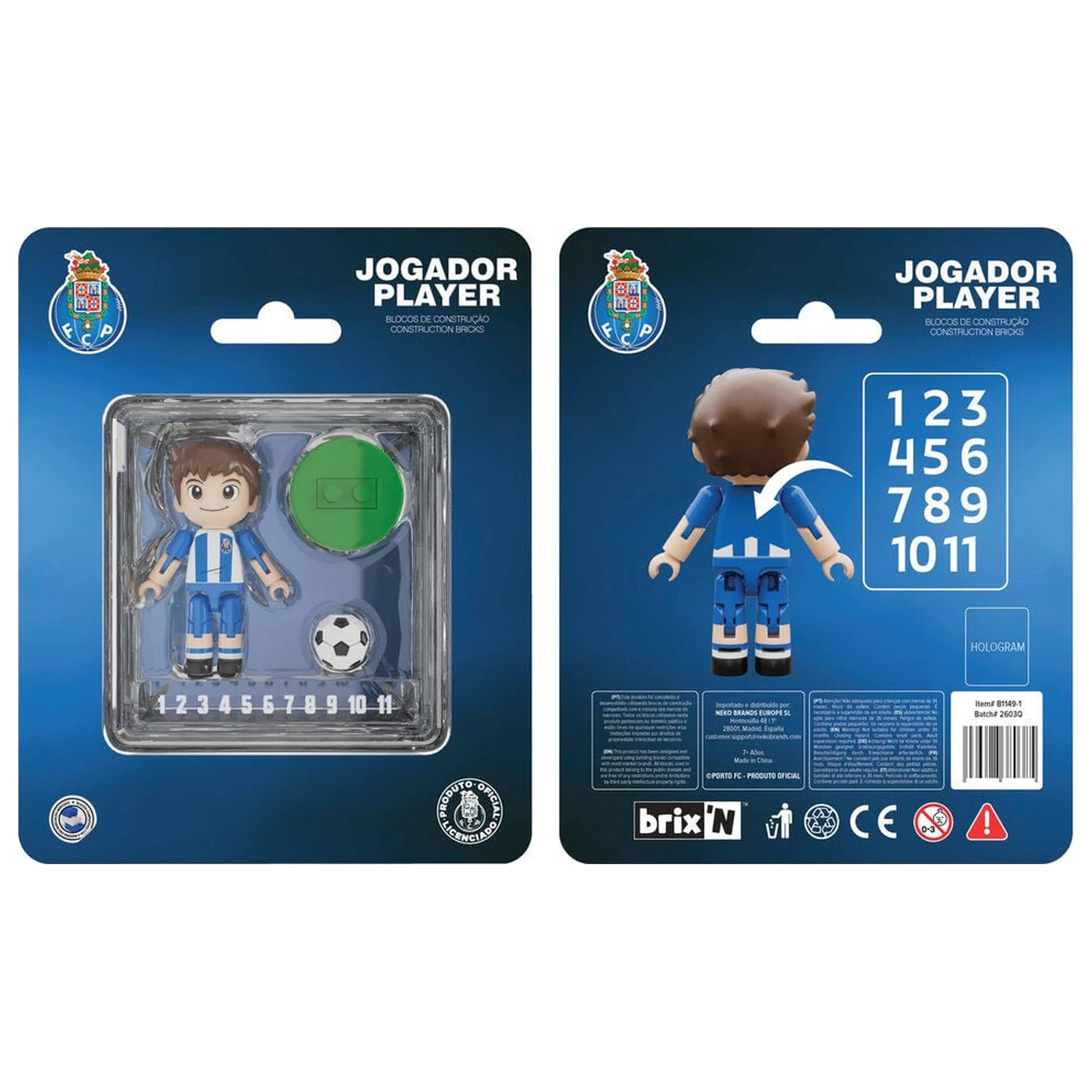 FC Porto player figura 4cm termékfotó