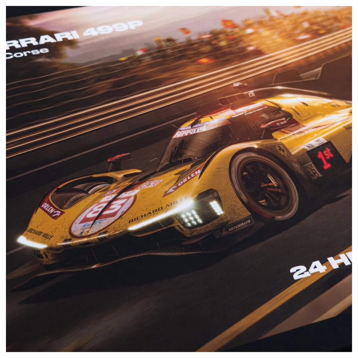 Ferrari AF Corse 499P 24 Heures du Mans 2025 Winner 1000 darabos puzzle 48 x 68 cm termékfotó