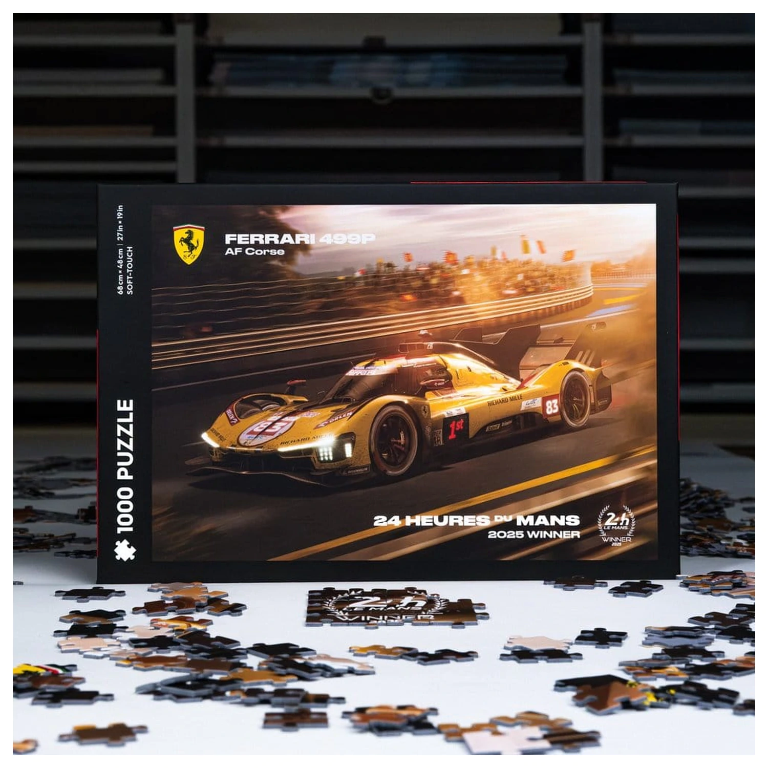 Ferrari AF Corse 499P 24 Heures du Mans 2025 Winner 1000 darabos puzzle 48 x 68 cm termékfotó
